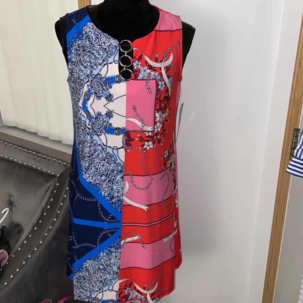 Sleeveless Rayon Printed Dress
